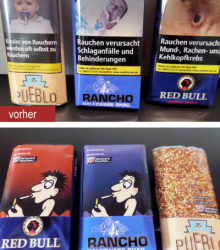 Tabakpackung-Aufkleber