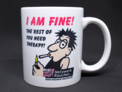 Kaffeebecher "I AM FINE"