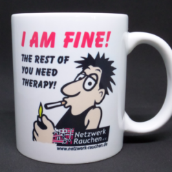 Kaffeebecher "I AM FINE"